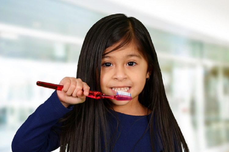Girl Brushing Teeth -  © Rmarmion